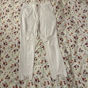 Women’s SO crop jegging white 9/29 NWT